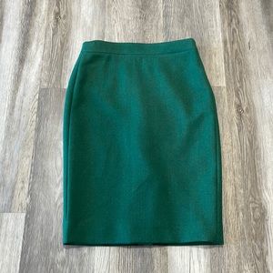 J. Crew Emerald Green Pencil Skirt